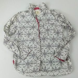 Victoria's secret pajama top size small snowflake